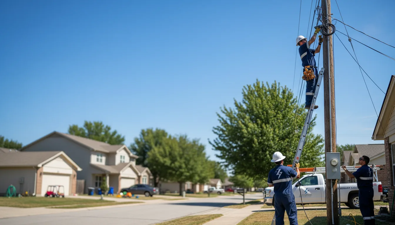 Residential electrician providing installation services in Wayland, IA